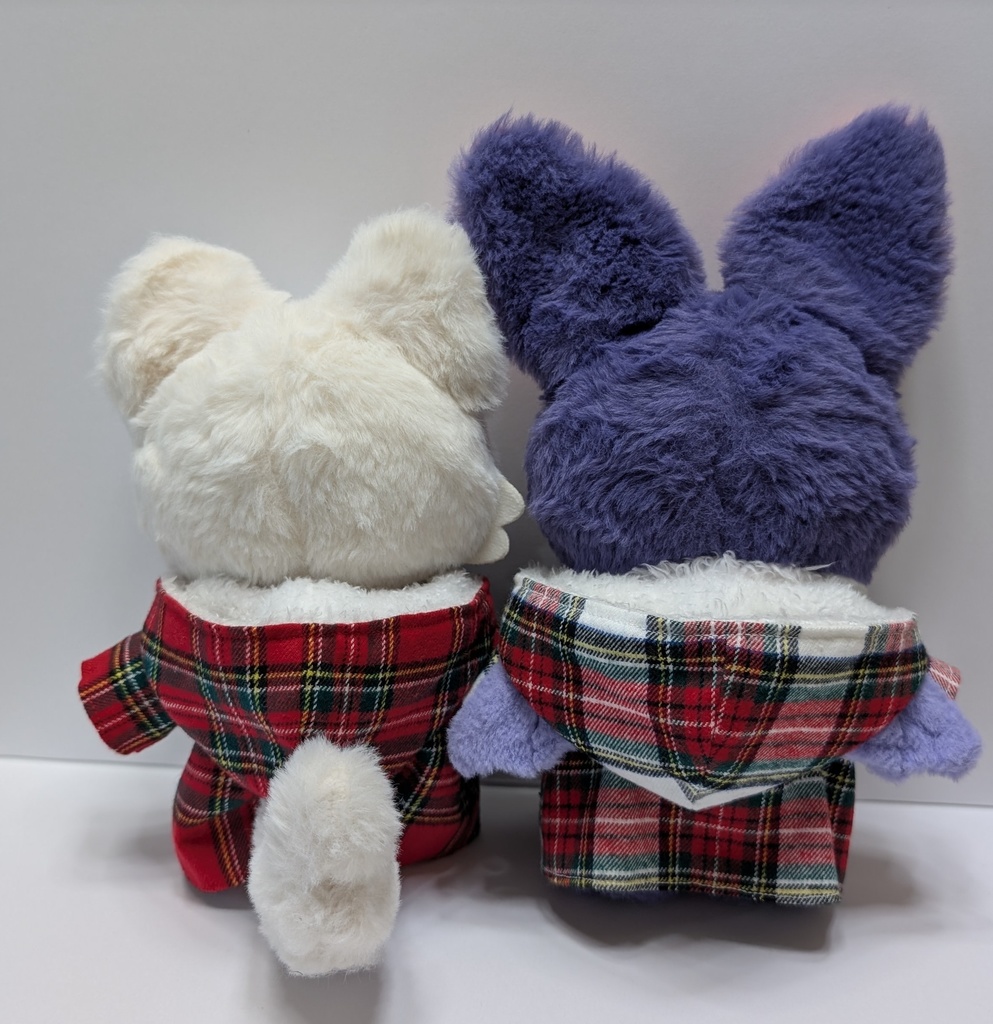 フード付コート(タータンチェック)