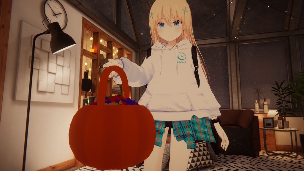 【VRChat向け】Halloween Candy Bucket