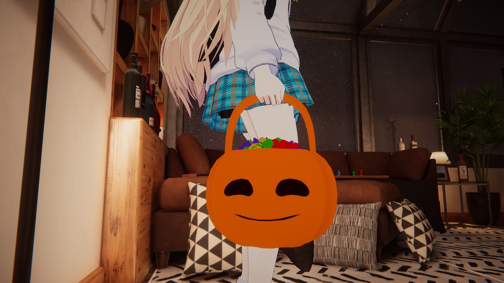 【VRChat向け】Halloween Candy Bucket