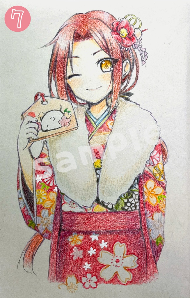 ぴつこね収録アナログ原画セット(おひとり様1つまで)