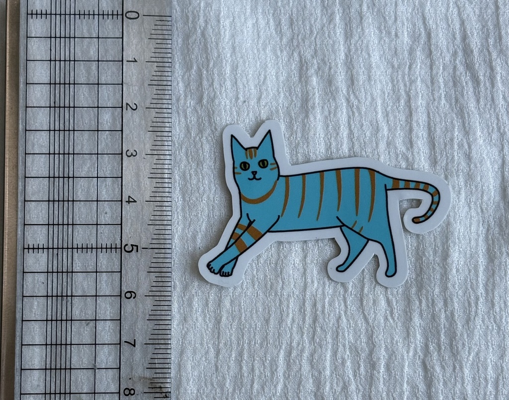 ターコイズ色の猫
