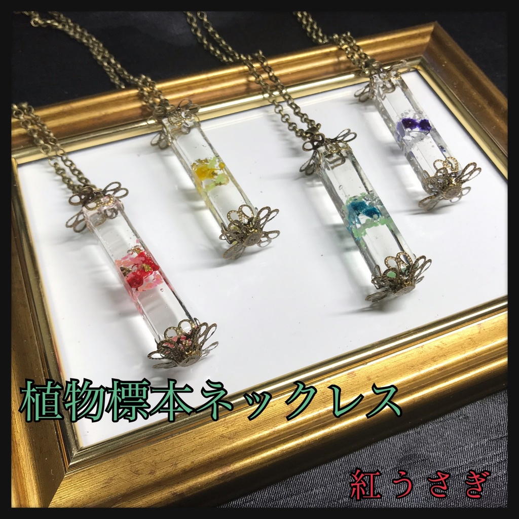 植物標本ネックレス