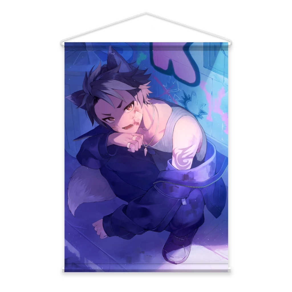 大上くる四周年記念タペストリー