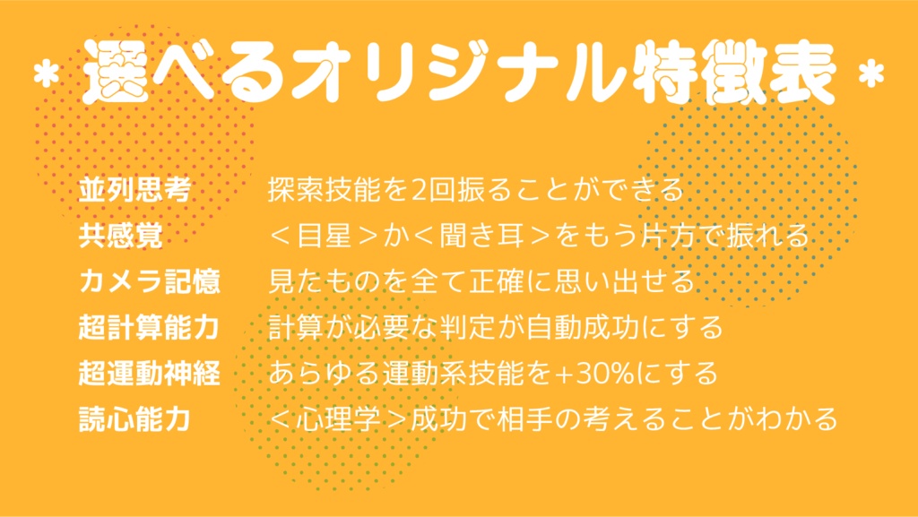 【CoCシナリオ】ギフテッド・コレクション【SPLL:E197599】
