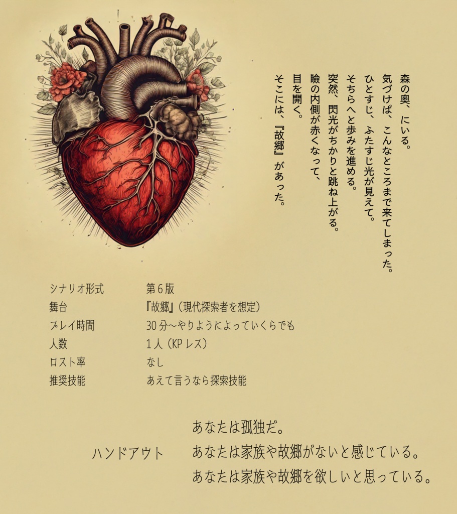 【CoCシナリオ】百色のふるさと 【SPLL:E193964】