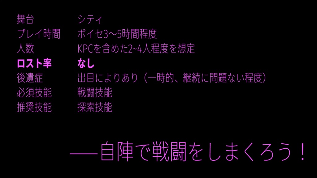【CoCシナリオ】荒凶の腹死