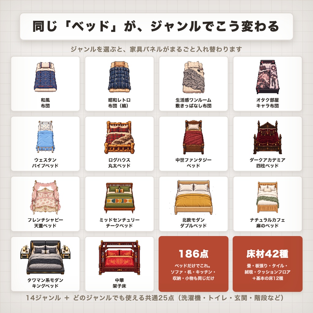 ドット絵の間取りメーカー「小間取り(こまどり)」