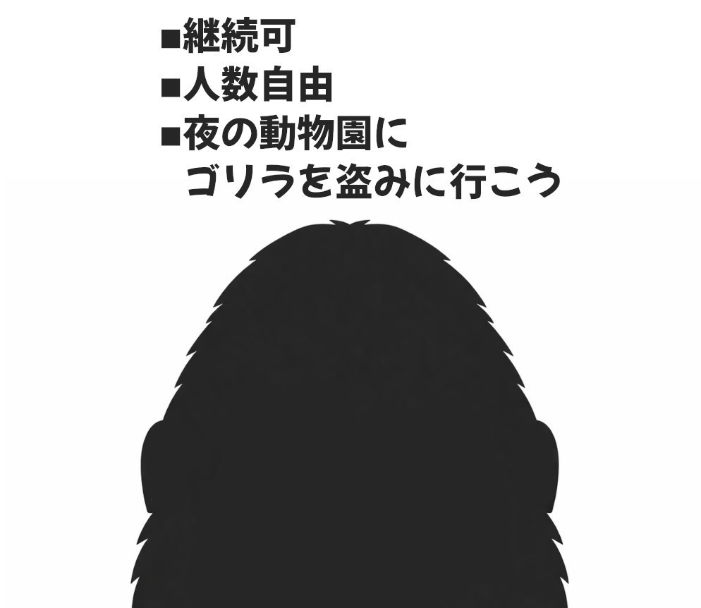 【CoCシナリオ】盗めゴリラ