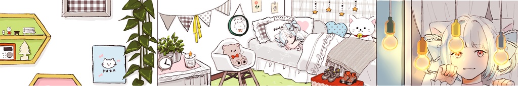 Twitter、Youtubeヘッダー画像作成(7月以降納期)