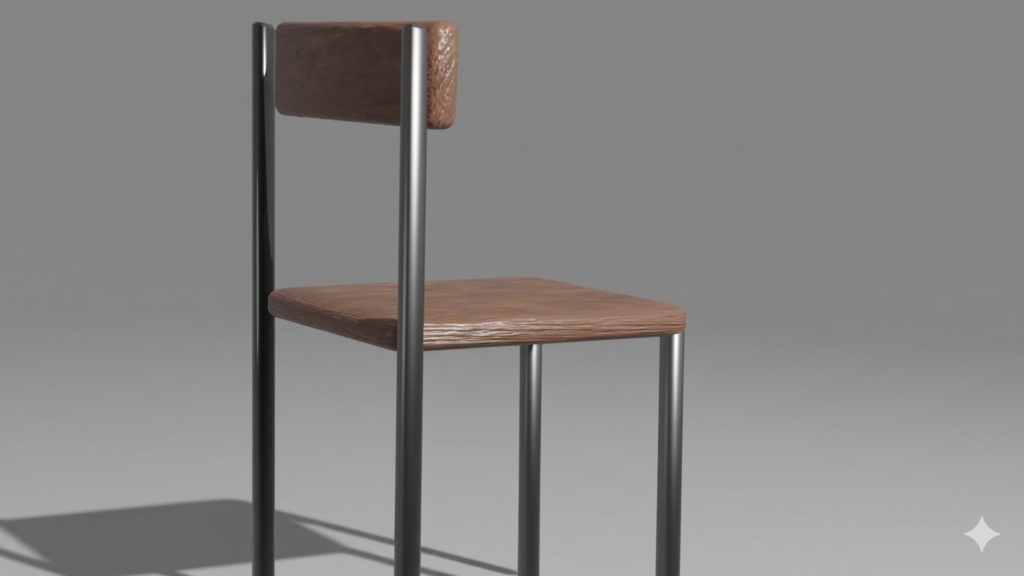 【無料/FBX】シンプルスクールチェア（学校の椅子）【VRChat想定】