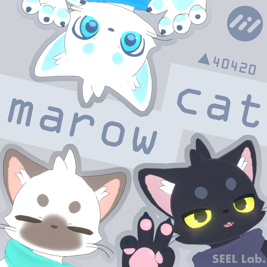 【オリジナル3Dモデル】marow cat (500円OFF ~8/31)