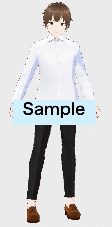 Vroid用革靴テクスチャ