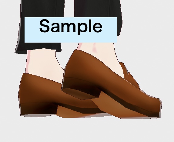 Vroid用革靴テクスチャ