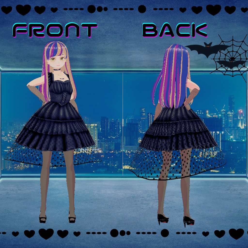 Vroid☆ゴシックロリータワンピース