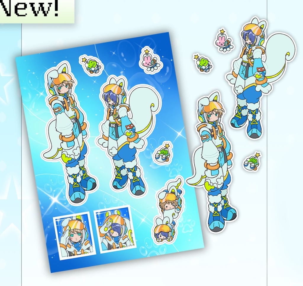 SPACE HERO SEAL&CARD SET