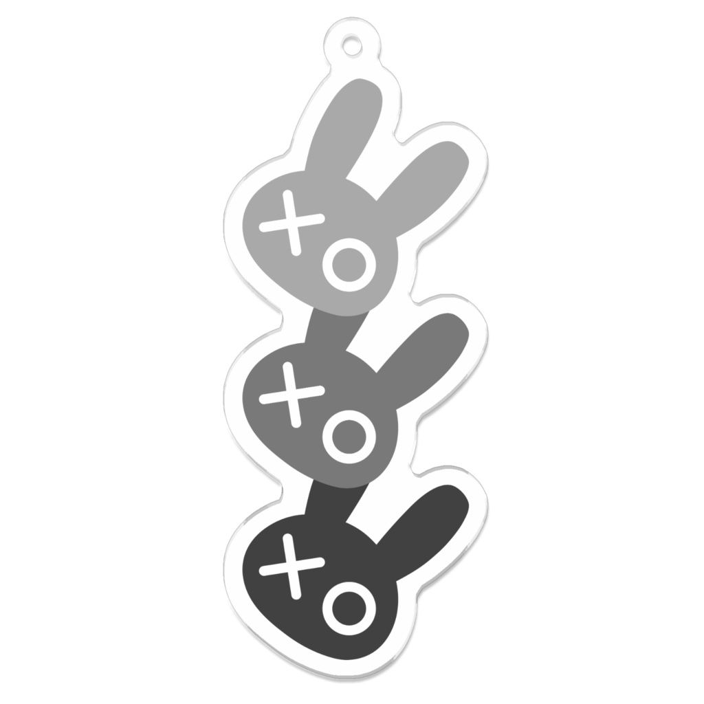 XOウサギ_キーホルダー