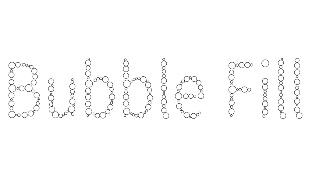 After Effects plug-in「Bubble fill」