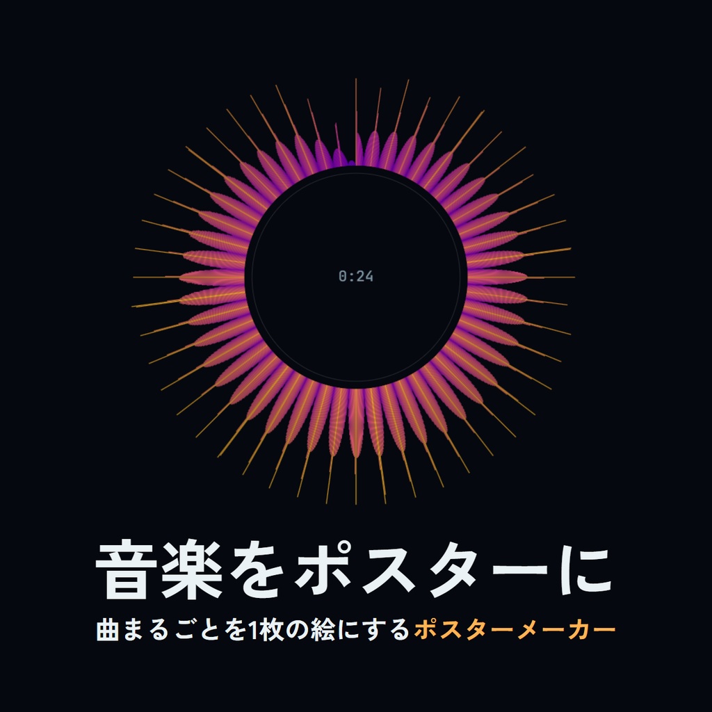 曲まるごとを1枚の絵にする ポスターメーカー｜波形・スペクトログラムをA3 300dpiで書き出すオフラインHTML【音源は外に出ません・32bit float WAV対応】