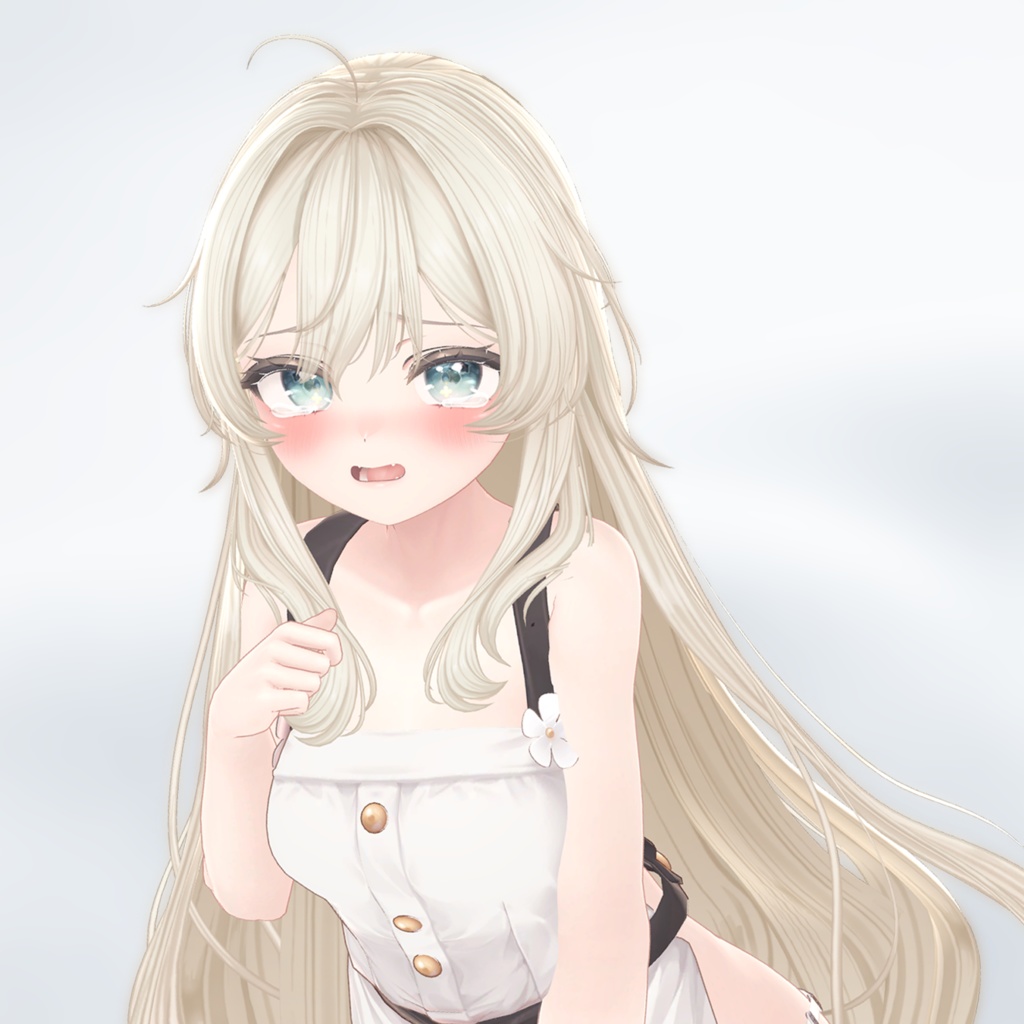 Front Pony wave long hair