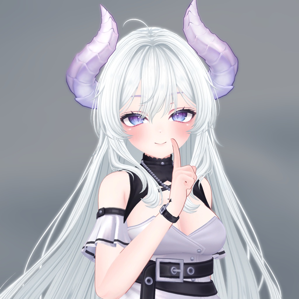 Front Pony wave long hair