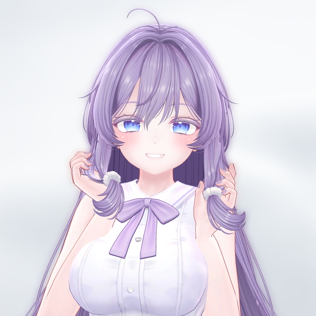 Front Pony wave long hair