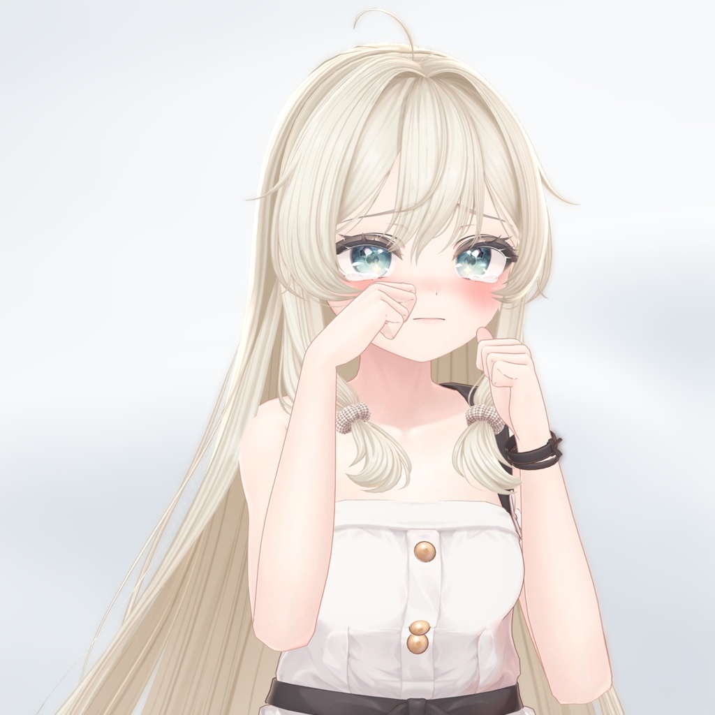 Front Pony wave long hair