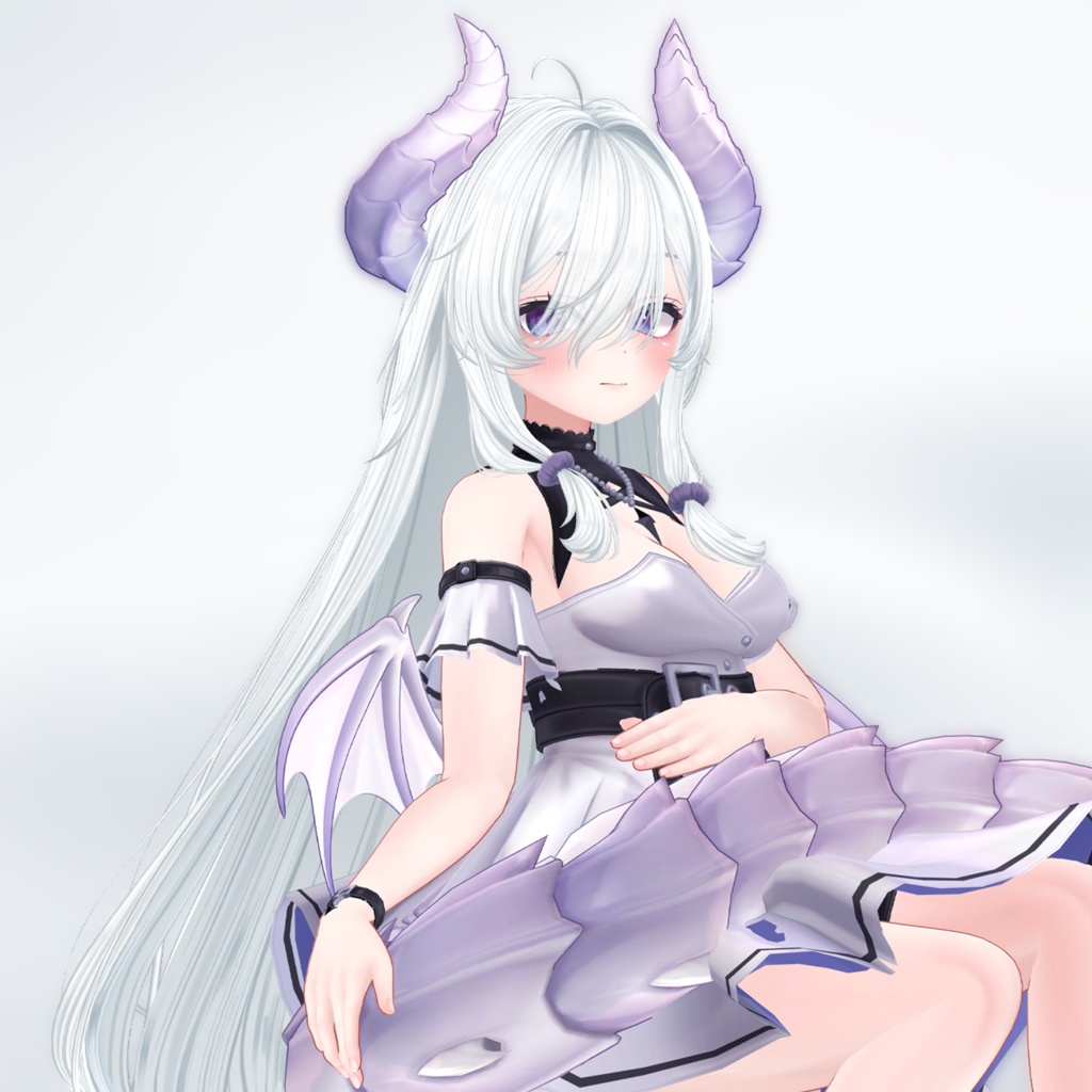 Front Pony wave long hair