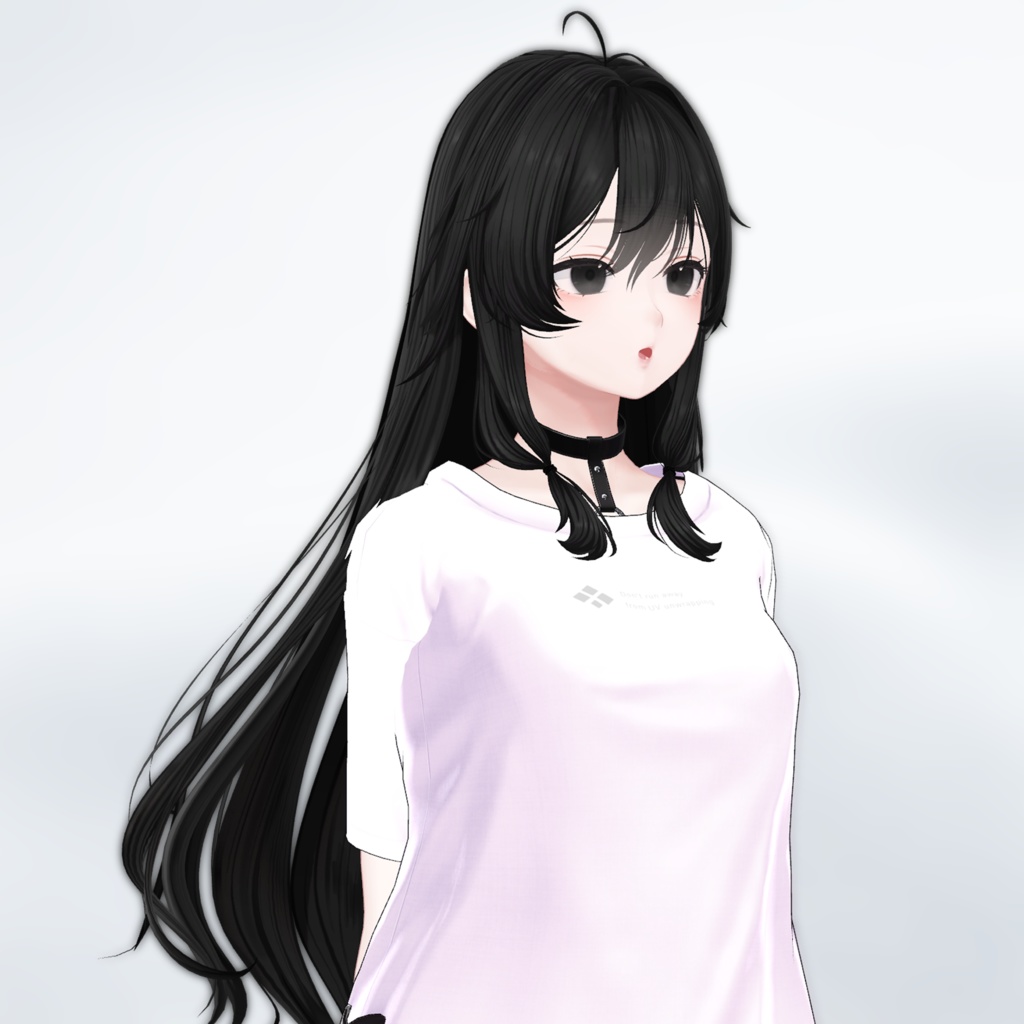 Front Pony wave long hair