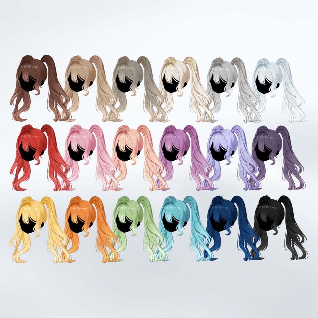 Layered Wave Twin Tail