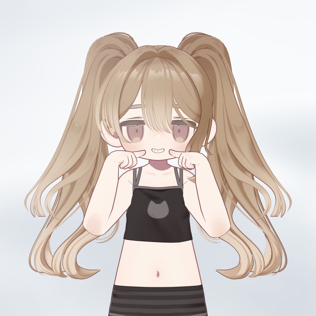 Layered Wave Twin Tail