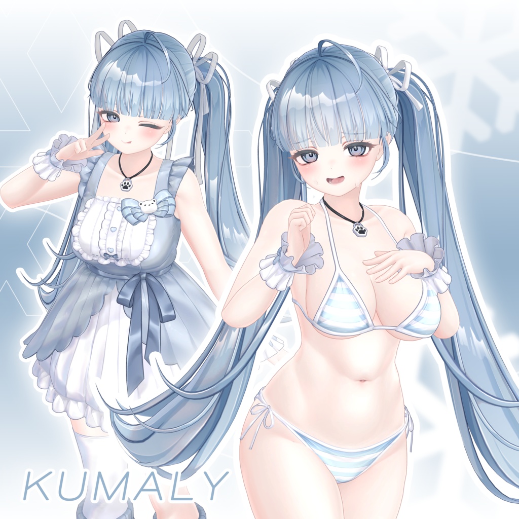 [ 7 AVATARS ] Doll Ribbon Twin Tail /  PB 対応