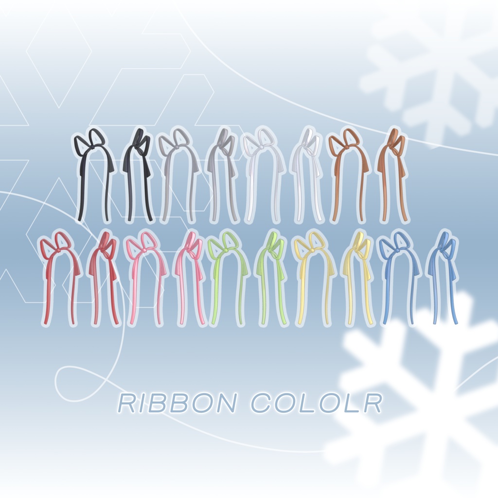 [ 7 AVATARS ] Doll Ribbon Twin Tail / PB 対応 - SNOW GARDEN - BOOTH