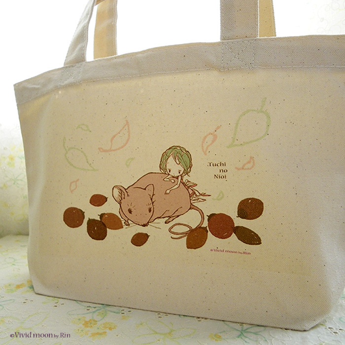 トートバック『妖精とねずみとどんぐり』