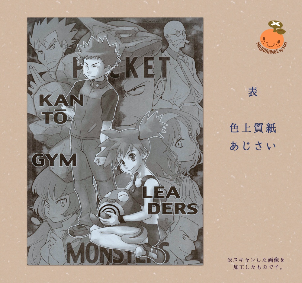 便箋 ポケモンFRRG『ジムリーダー&四天王』【B5 両面 14枚入】