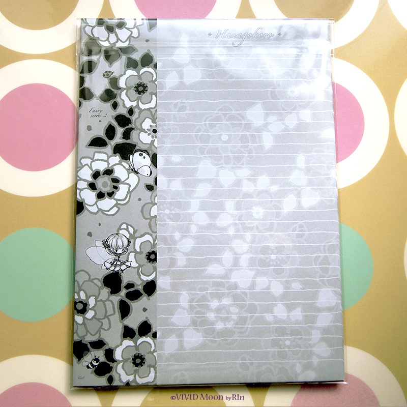 『花と妖精』の便箋と封筒【単品とレターセットの2種】