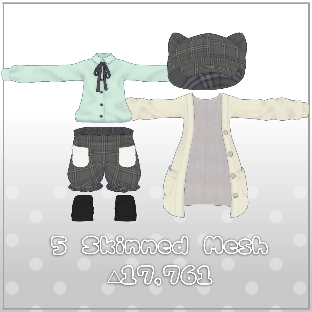 【6アバター対応】おしのびデートコーデ【PB対応】