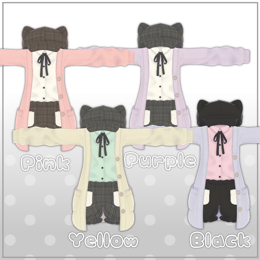 【6アバター対応】おしのびデートコーデ【PB対応】