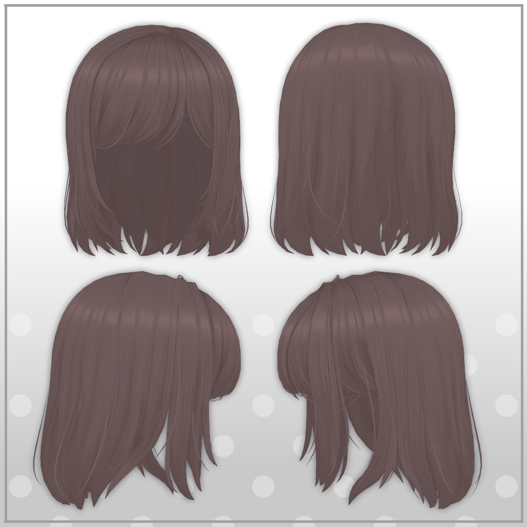 【6アバター対応】ミディアムボブ【PB対応】