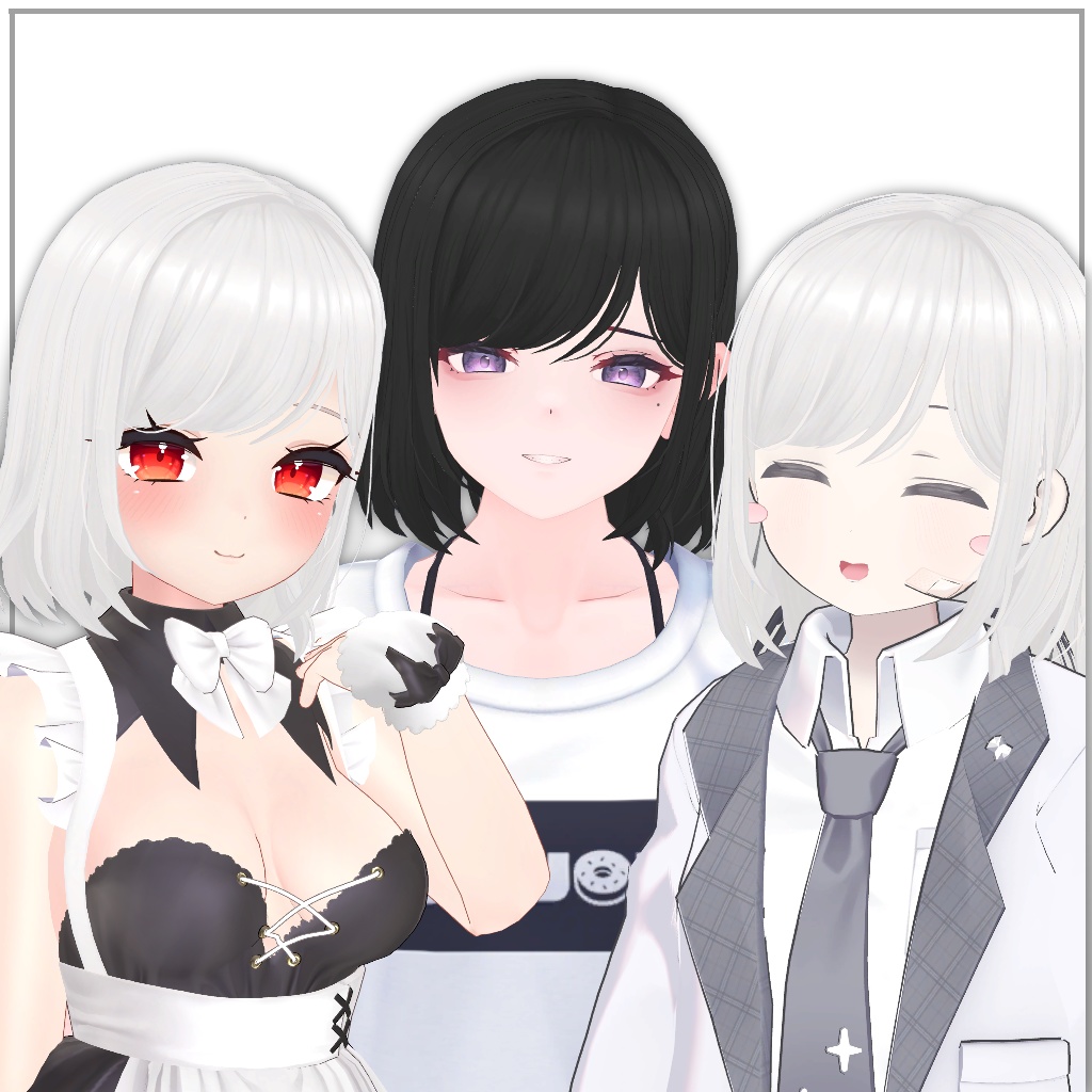 【6アバター対応】ミディアムボブ【PB対応】