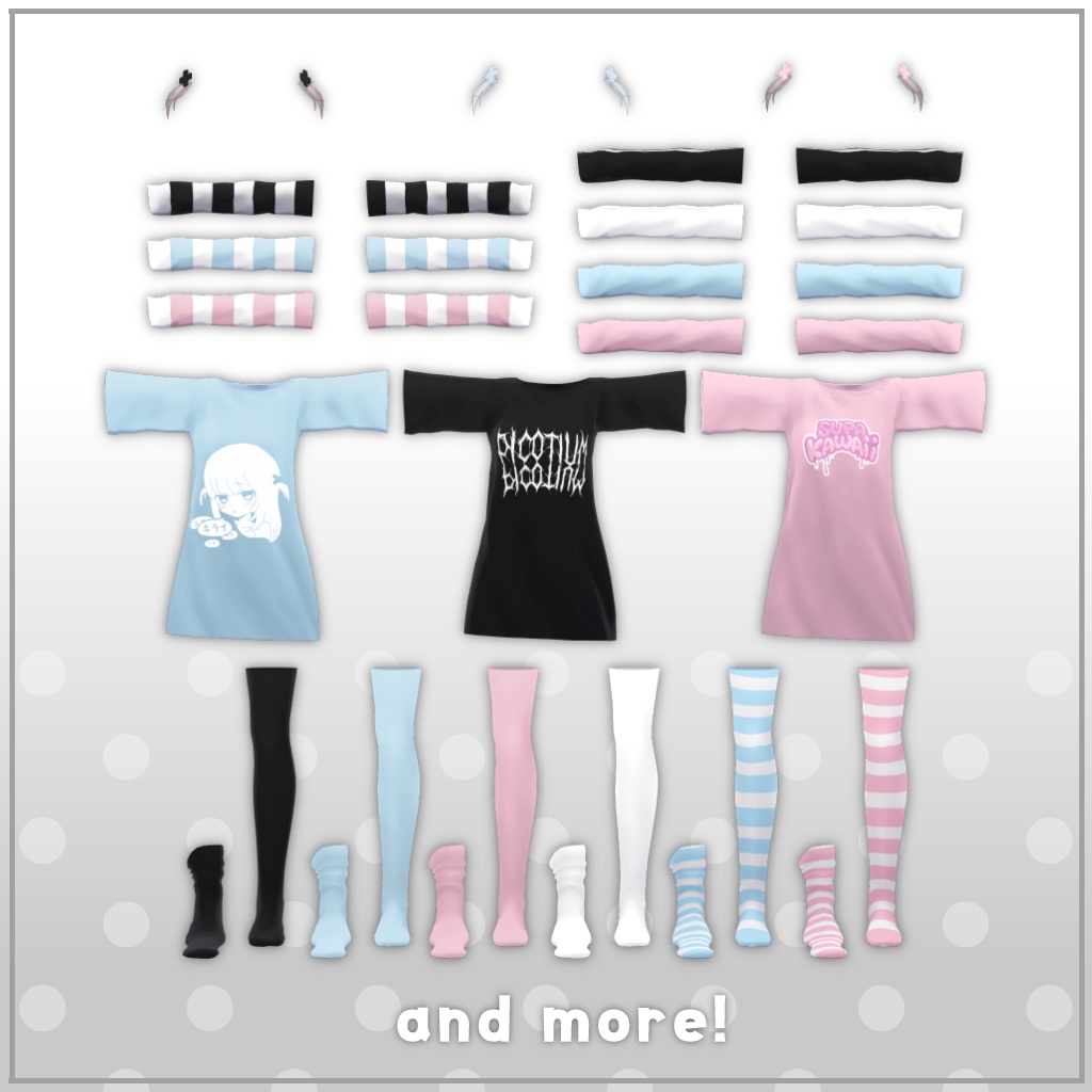 【7アバター対応】ゆるだぼロンT【PB対応】