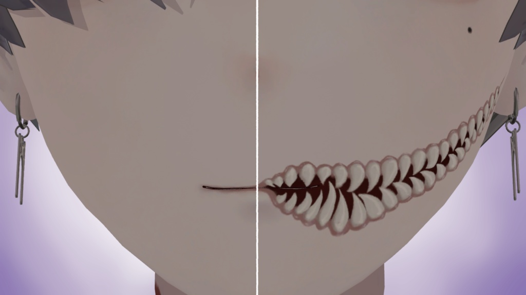 『カルネ / KALNE』Slit Mouth Face Makeup