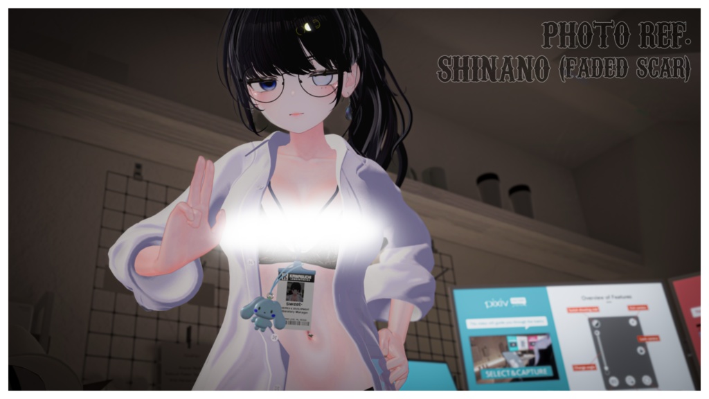 『15アバター対応 | Compatible with 15 avatars』Blinded Scarred Eye Texture アイテクスチャ