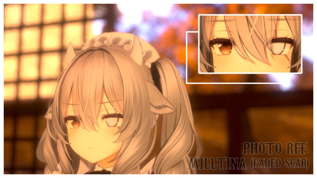 『15アバター対応 | Compatible with 15 avatars』Blinded Scarred Eye Texture アイテクスチャ