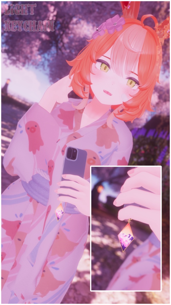 【無料Free】100 Followers Anniversary! 100人記念 ! Matching Keychain キーチェーン