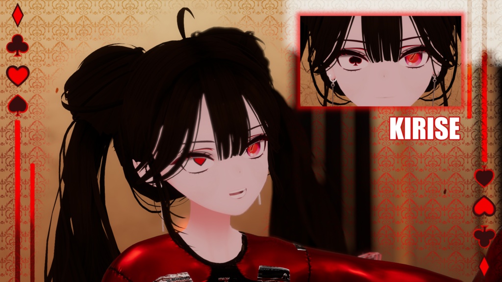 『20アバター対応 | Compatible with 20 avatars』Animated Gambling/Poker Eyes ギャンブル/ポーカー アイテクスチャ (VRChat)