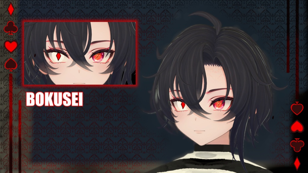 『20アバター対応 | Compatible with 20 avatars』Animated Gambling/Poker Eyes ギャンブル/ポーカー アイテクスチャ (VRChat)