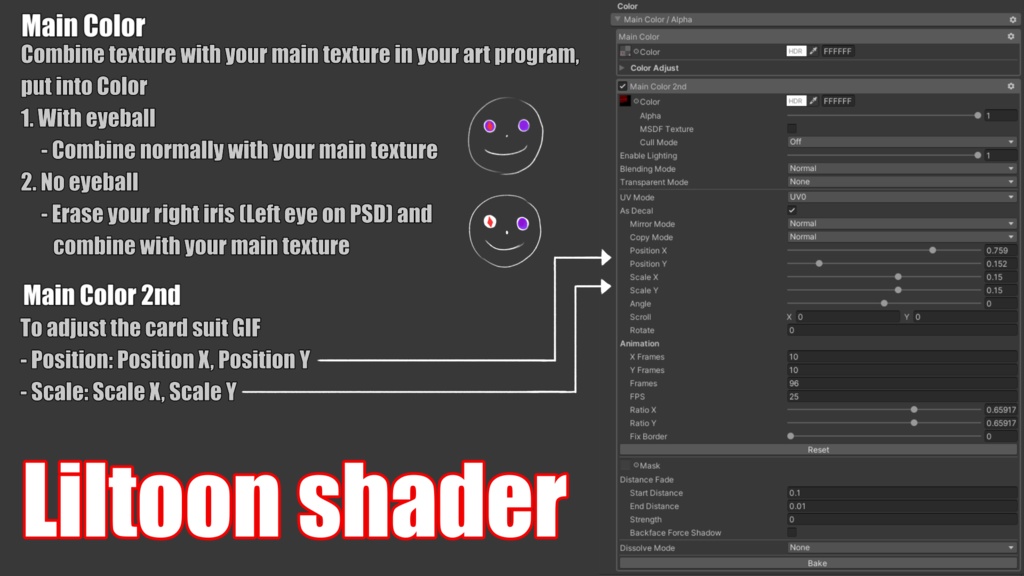 『20アバター対応 | Compatible with 20 avatars』Animated Gambling/Poker Eyes ギャンブル/ポーカー アイテクスチャ (VRChat)