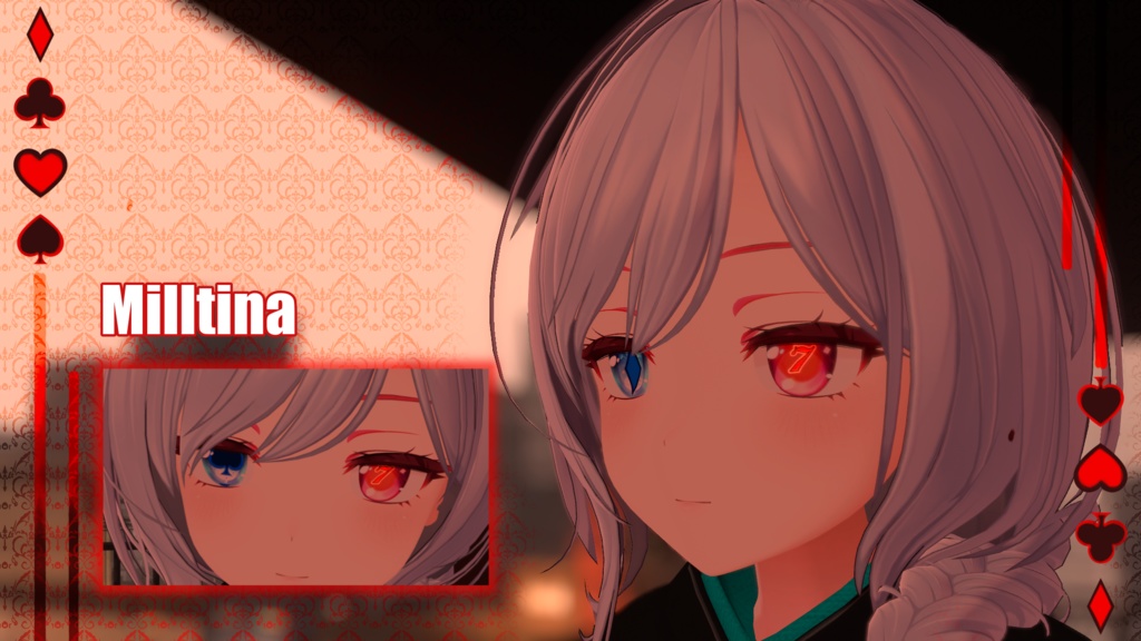 『20アバター対応 | Compatible with 20 avatars』Animated Gambling/Poker Eyes ギャンブル/ポーカー アイテクスチャ (VRChat)