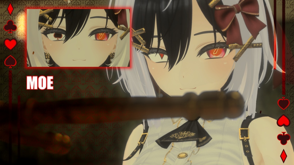 『20アバター対応 | Compatible with 20 avatars』Animated Gambling/Poker Eyes ギャンブル/ポーカー アイテクスチャ (VRChat)