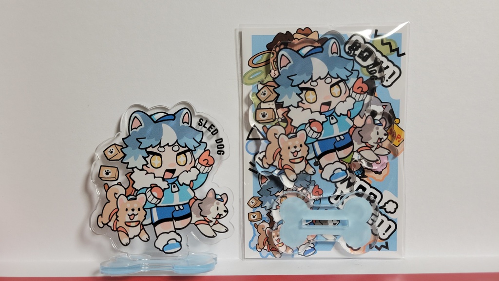 アクリルフィギュア そり犬
